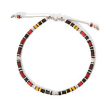 Mini Rizon Bracelet | Burgundy Pattern | Sterling Silver