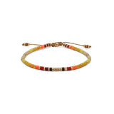 Mini Rizon Bracelet | Yellow Pattern | Pave Detail | Yellow Gold