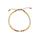 Mini Rizon Bracelet | Yellow Pattern | Pave Detail | Yellow Gold