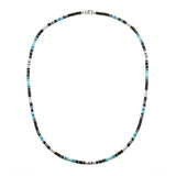 Mini Rizon Necklace/Bracelet | Black Pattern | Sterling Silver