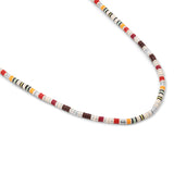 Mini Rizon Necklace/Bracelet | Off White Mix | Sterling Silver