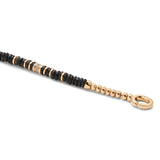 Nell Bracelet | 3.5mm | Pave Detail | Blue Tiger Eye | Yellow Gold
