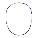 Nell Necklace/Bracelet | 3.5mm | Pave Detail | Sapphire | Yellow Gold