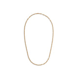 Neo Necklace | 3mm | Yellow Gold | Diamond Detail