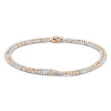 Noix Bracelet | Two Wrap | Mixed Metal
