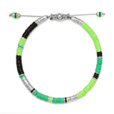 Palli | Light Green Pattern | Sterling Silver