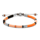 Palli | Neon Orange Pattern | Sterling Silver