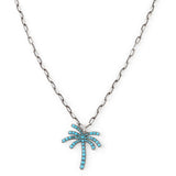 Paradisa Large Necklace| Turquoise | Sterling Silver