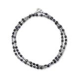 Percep Two Wrap Bracelet | Blue Sapphire | Sterling Silver