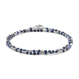 Percep Bracelet | Two Wrap | Lapis | Sterling Silver