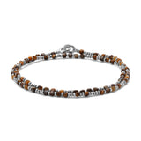 Percep Two Wrap Bracelet | Tiger Eye | Sterling Silver