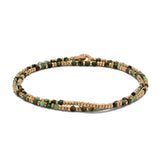 Percep Two Wrap Bracelet | Emerald | Yellow Gold