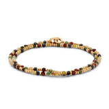 Percep Two Wrap Bracelet | Mix Stones | Yellow Gold