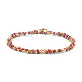 Percep Two Wrap Bracelet | Ruby | Yellow Gold