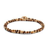 Percep Two Wrap Bracelet | Tiger Eye | Yellow Gold