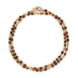 Percep Two Wrap Bracelet | Tiger Eye | Yellow Gold