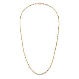 Percep Necklace/Bracelet | Three Wrap | Emerald | Yellow Gold