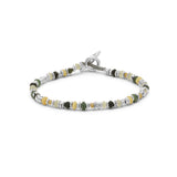 Pilla Bracelet | Green Jade | Sterling Silver