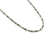 Pilla Necklace | Green Jade | Sterling Silver
