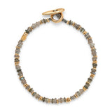 Pillon Bracelet | Labradorite | Yellow Gold