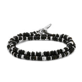 Pillon Necklace/Bracelet | Three Wrap | Blue Tiger Eye | Sterling Silver