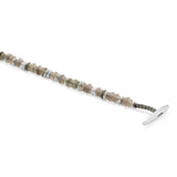 Pillon Necklace/Bracelet | Three Wrap | Labradorite | Sterling Silver