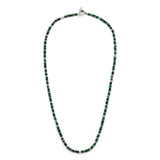 Pillon Necklace/Bracelet | Three Wrap | Malachite | Sterling Silver