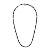 Pillon Necklace/Bracelet | Three Wrap | Onyx | Sterling Silver