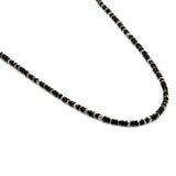 Pillon Necklace/Bracelet | Three Wrap | Onyx | Sterling Silver