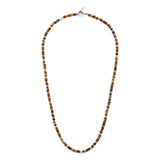 Pillon Necklace/Bracelet | Three Wrap | Tiger Eye | Sterling Silver