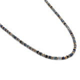 Pillon Necklace/Bracelet | Three Wrap | Sapphire | Yellow Gold
