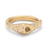 Punta Ring | Pave Detail | Yellow Gold