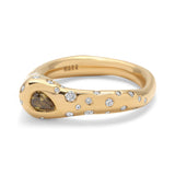 Punta Ring | Pave Detail | Yellow Gold