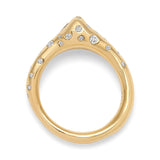 Punta Ring | Pave Detail | Yellow Gold