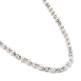 The Raigh Necklace | 6mm | White Pearls | Sterling Silver