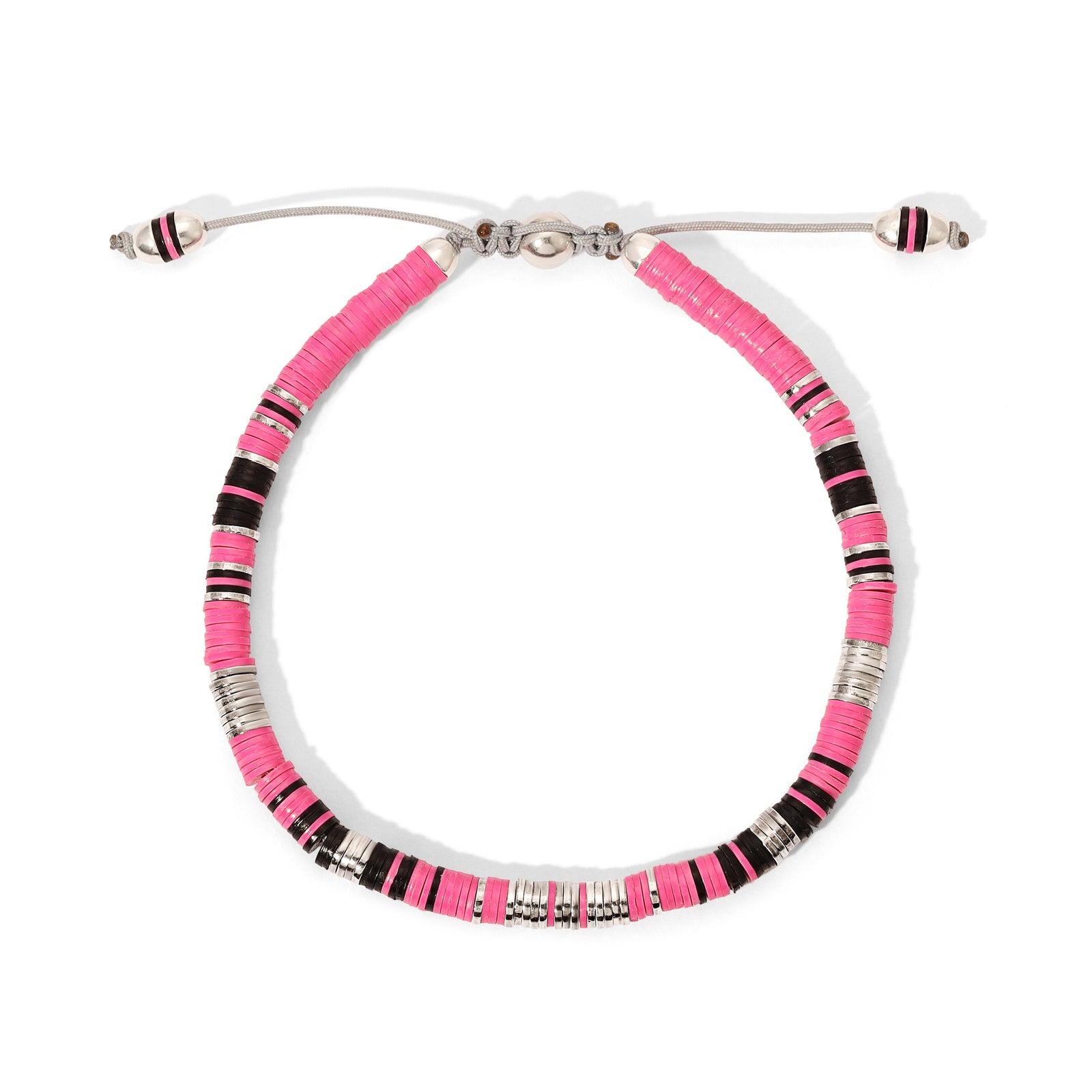 Rizon Bracelet I Hot Pink Pattern I Sterling Silver