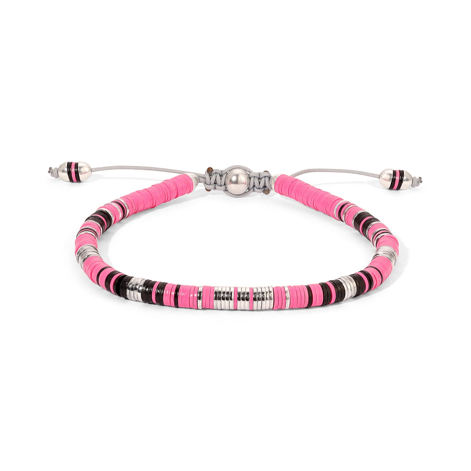 Rizon Bracelet I Hot Pink Pattern I Sterling Silver