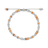 Sura Bracelet | Orange Aventurine | Sterling Silver