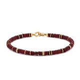 Shine Bracelet | 4MM | Ruby | Yellow Gold | Diamond Detail