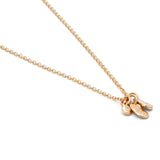 Shuah Necklace In Yellow Gold with White Diamond Detail