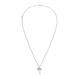 Paradisa Necklace | Pave Detail Tsavorite I White Gold