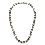 Takka Necklace | 8mm | Tahitian Black Pearl | Sterling Silver
