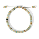 Tucson Bracelet | Amazonite | Pave Detail | Yellow Gold
