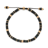 Tucson Bracelet | Blue Tiger Eye | Pave Detail | Yellow Gold