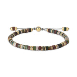 Tucson Bracelet | Indian Agate | Pave | Yellow Gold