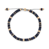 Tucson Bracelet | Pave Detail | Lapis | Yellow Gold