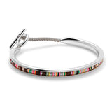 Tunal Round Cuff | Brown Pattern | Sterling Silver