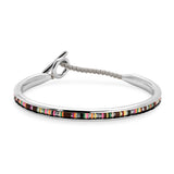 Tunal Round Cuff | Brown Pattern | Sterling Silver