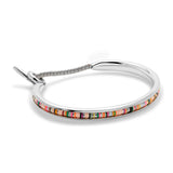 Tunal Round Cuff | Light Pink Pattern | Sterling Silver