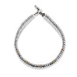 Zig Bracelet | Pave detail | Mixed Metal